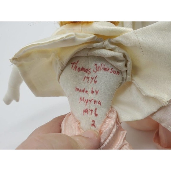 Ornate handmade 12" dolls. These dolls are signed by the artist Myrna - Picture 5 of 8